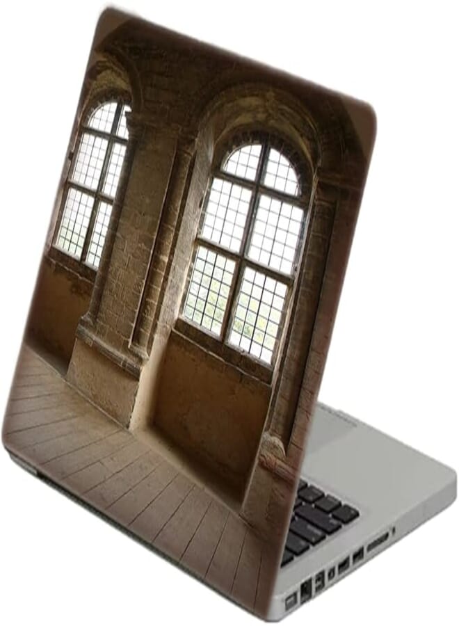 TAT Stains Liquid Texture Printed Laptop Sticker Multicolour-15.6 inch-383